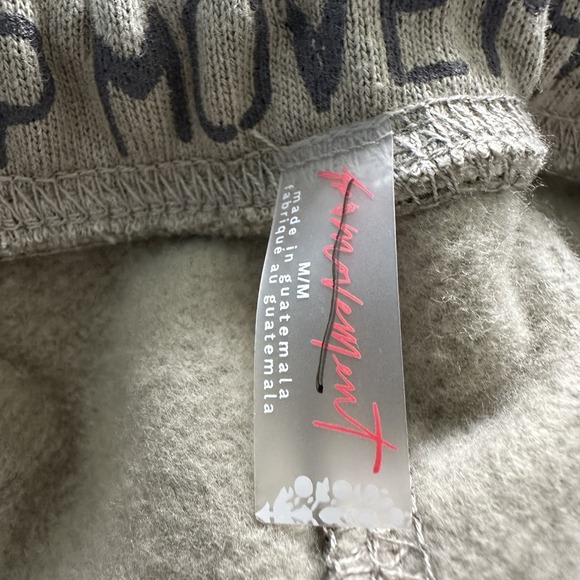 NEW Free People FP Movement For the Win Long Shorts Brown Logo Size Medium - Picture 7 of 8